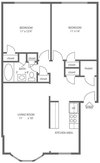 2 Bed / 1 Bath